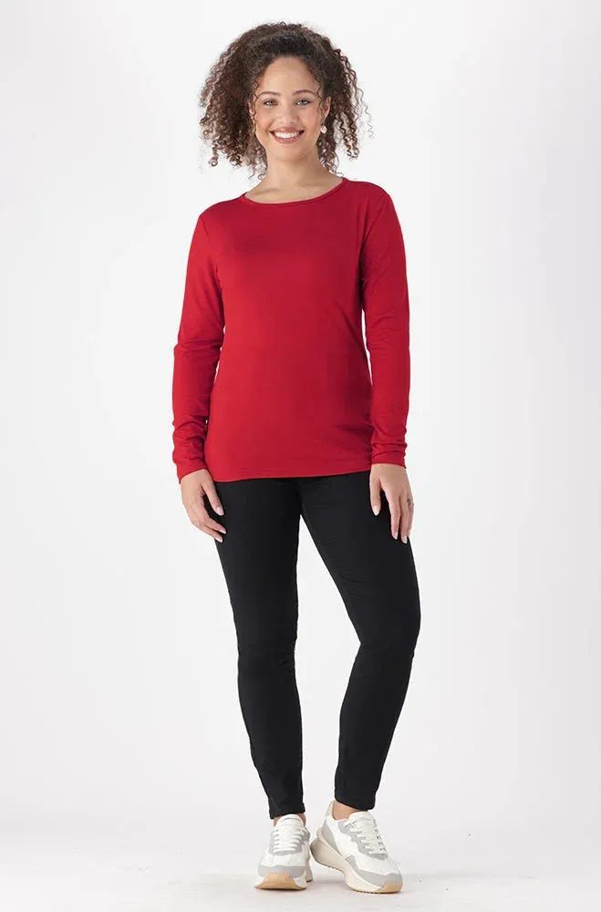 Cleo Crew Neck Tee _ 149110 _ Red sold by Dunns product image thumbnail 4