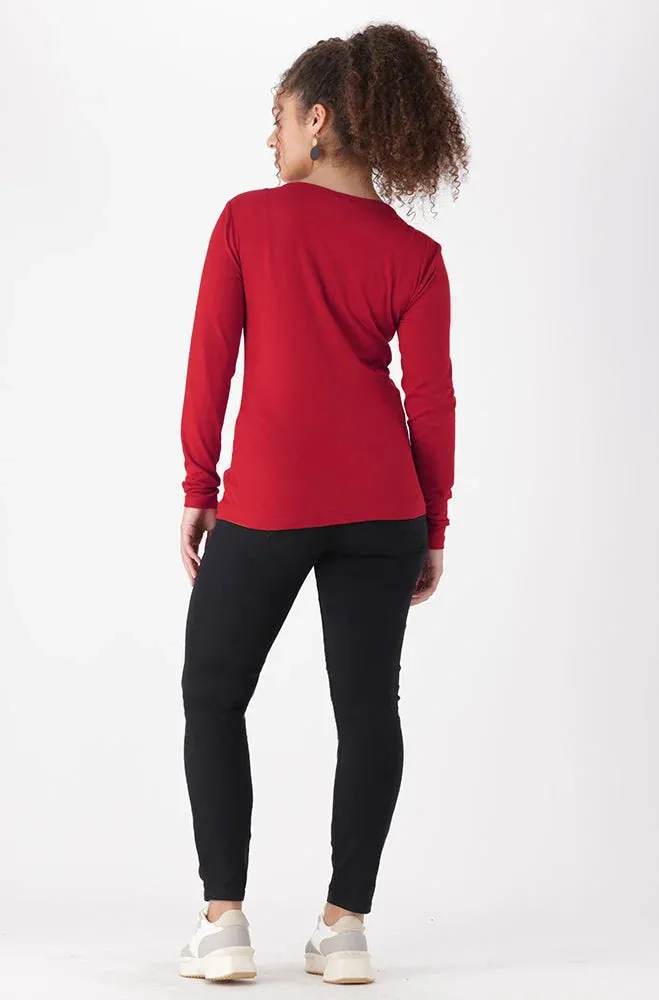 Cleo Crew Neck Tee _ 149110 _ Red sold by Dunns product image thumbnail 5