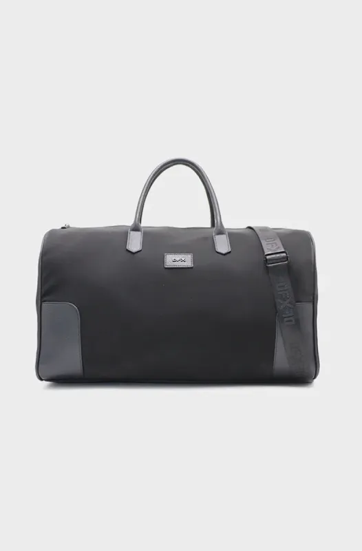 Channing Pu And Nylon Duffel Bag _ 151550 _ Black sold by Dunns