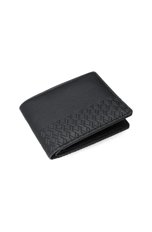 Carlo Embossed Wallet _ 151689 _ Black sold by Dunns