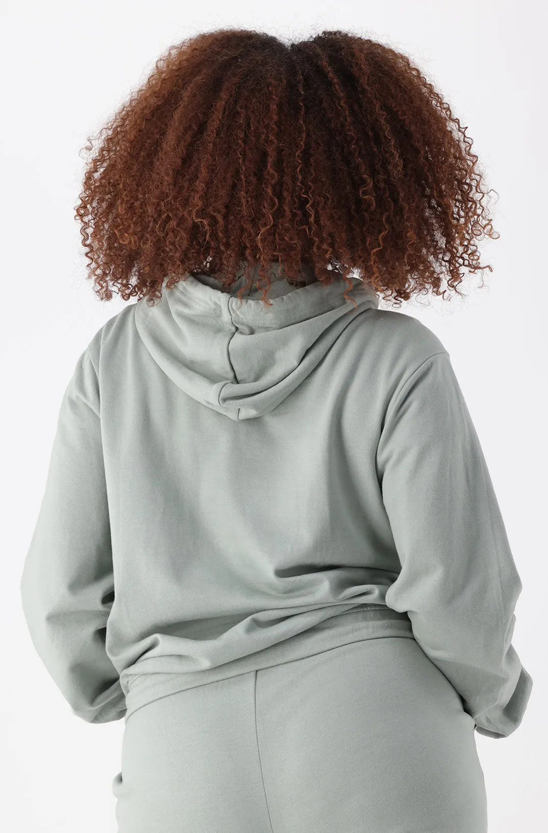 Emma Fleece Hoodie With Kangaroo Pocket _ 145455 _ Sage sold by Dunns product image thumbnail 3