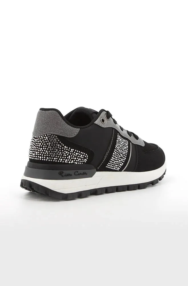 Pierre Cardin Rhinestone Sneaker _ 150883 _ Black sold by Dunns product image thumbnail 4