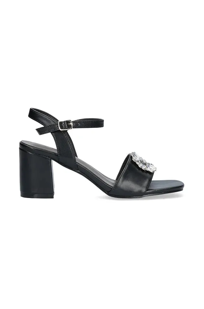 Genevieve Block Heel Sandal _ 150651 _ Black sold by Dunns
