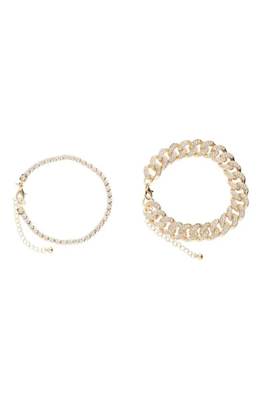 Mason Diamante Layered Bracelet _ 151528 _ Gold sold by Dunns