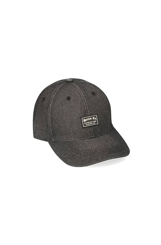 Phil Denim Peakcap _ 145290 _ Black sold by Dunns