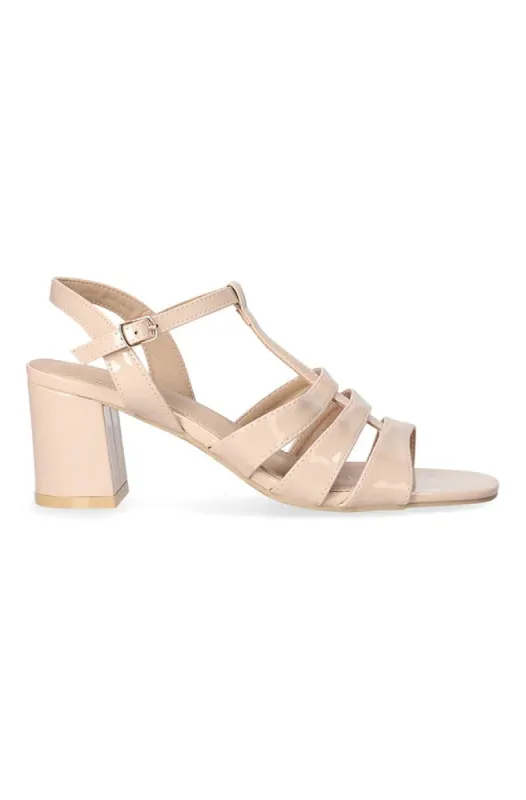 Caron Block Heel Sandal _ 153219 _ Nude sold by Dunns