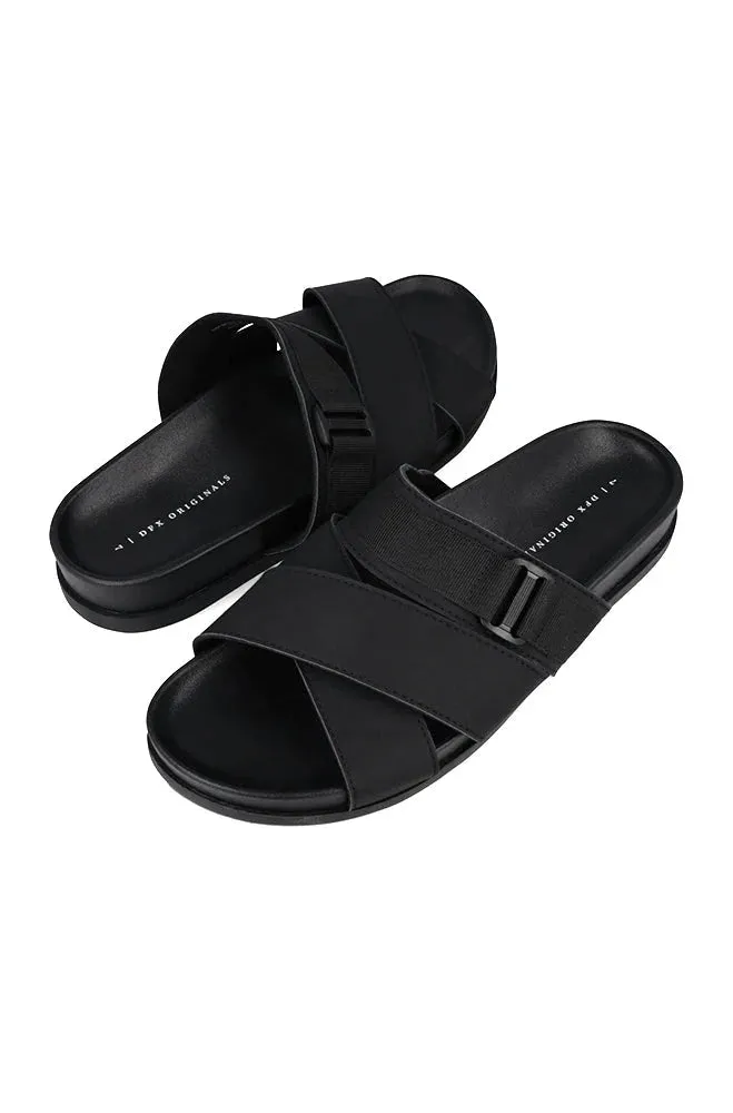 Myles Cross Over Webbing Sandal _ 150266 _ Black sold by Dunns product image thumbnail 3