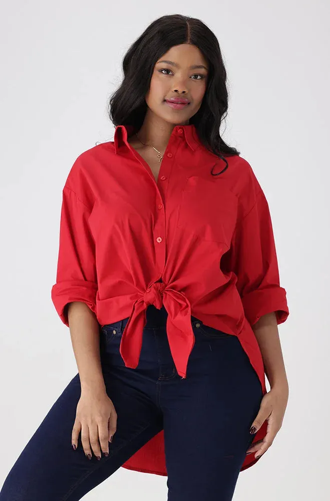 MIA BOYFRIEND SHIRT _ Red sold by Dunns product image thumbnail 2