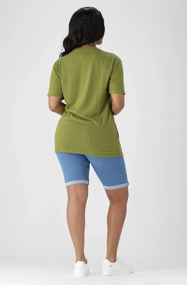 Jade Graphic Print Boyfriend Tee _ 154189 _ Green sold by Dunns product image thumbnail 5