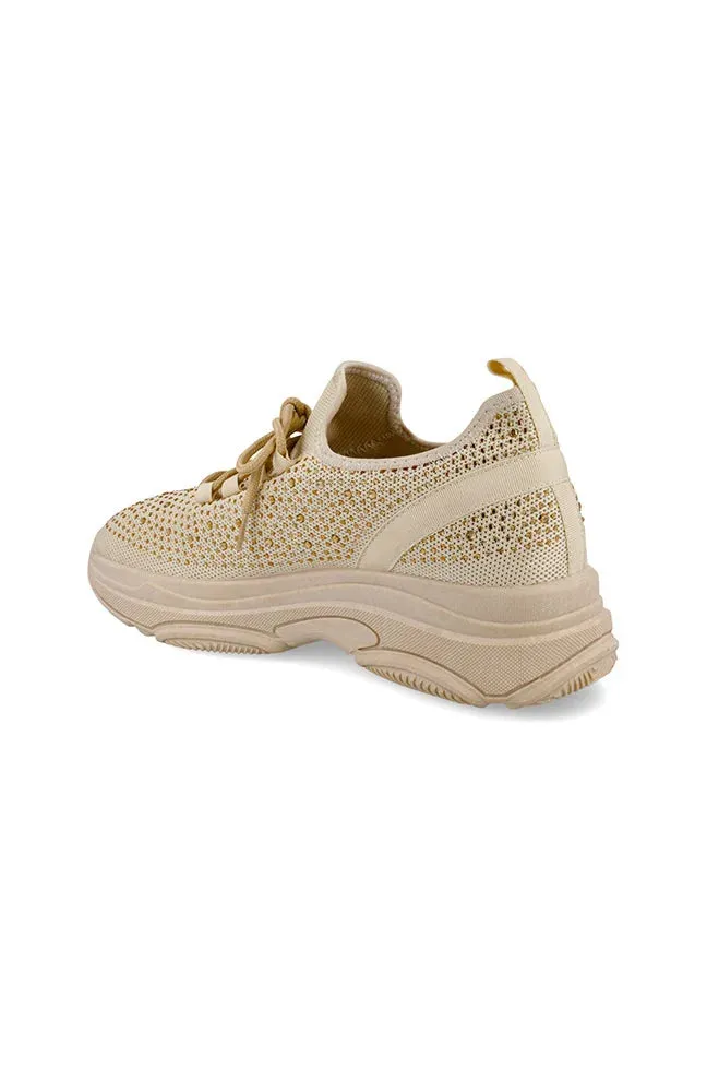 Mia Knit Sneaker _ 150129 _ Stone sold by Dunns product image thumbnail 2