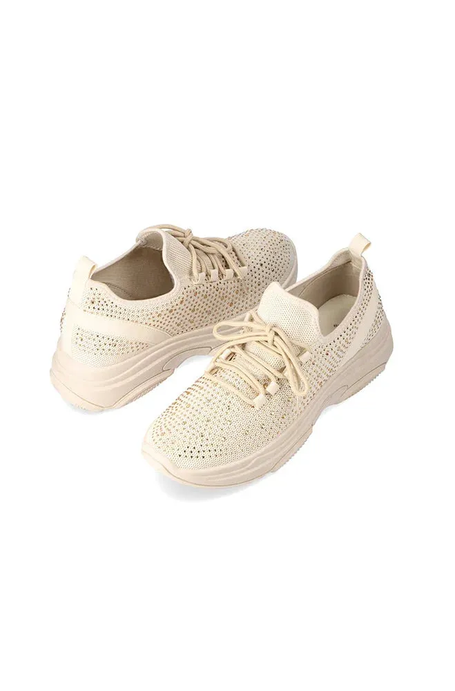 Mia Knit Sneaker _ 150129 _ Stone sold by Dunns product image thumbnail 3
