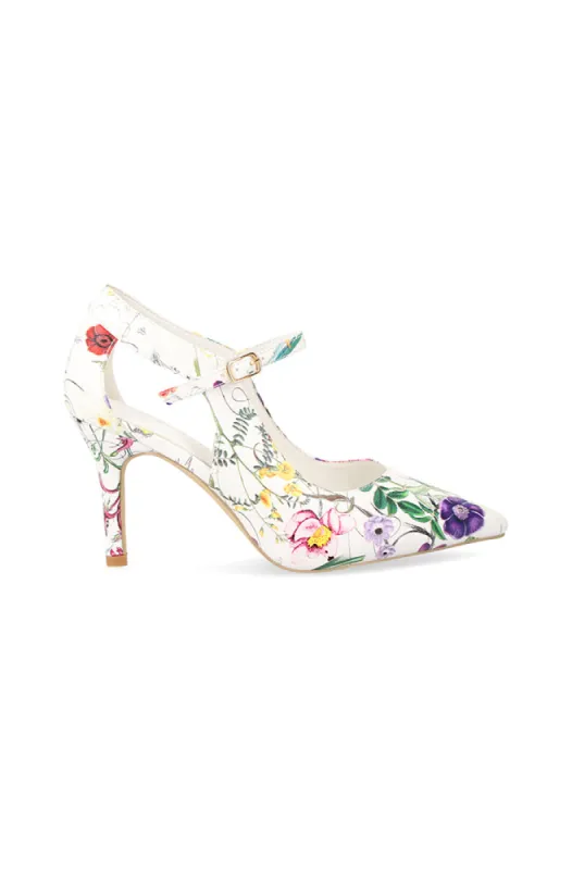 Autumn Floral Stiletto _ 150161 _ Multi sold by Dunns