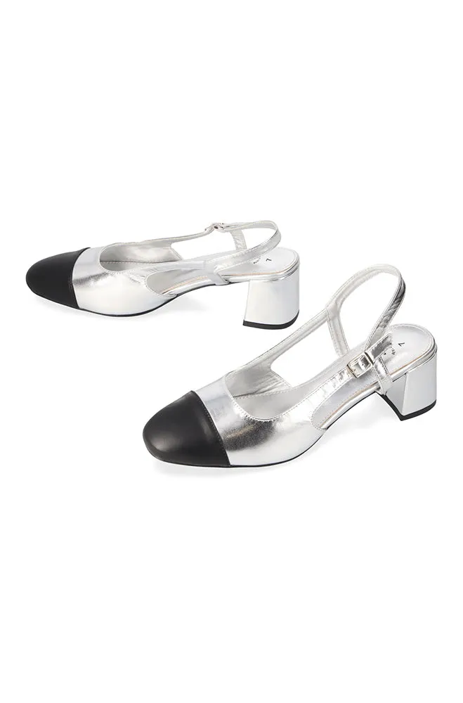 Dee-Ann Block Heel _ 153569 _ Silver sold by Dunns product image thumbnail 3