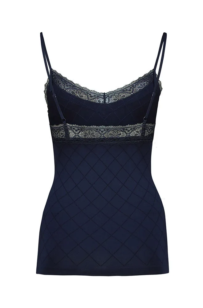 Sarah Sf Lace Cami _ 151777 _ Navy sold by Dunns product image thumbnail 2