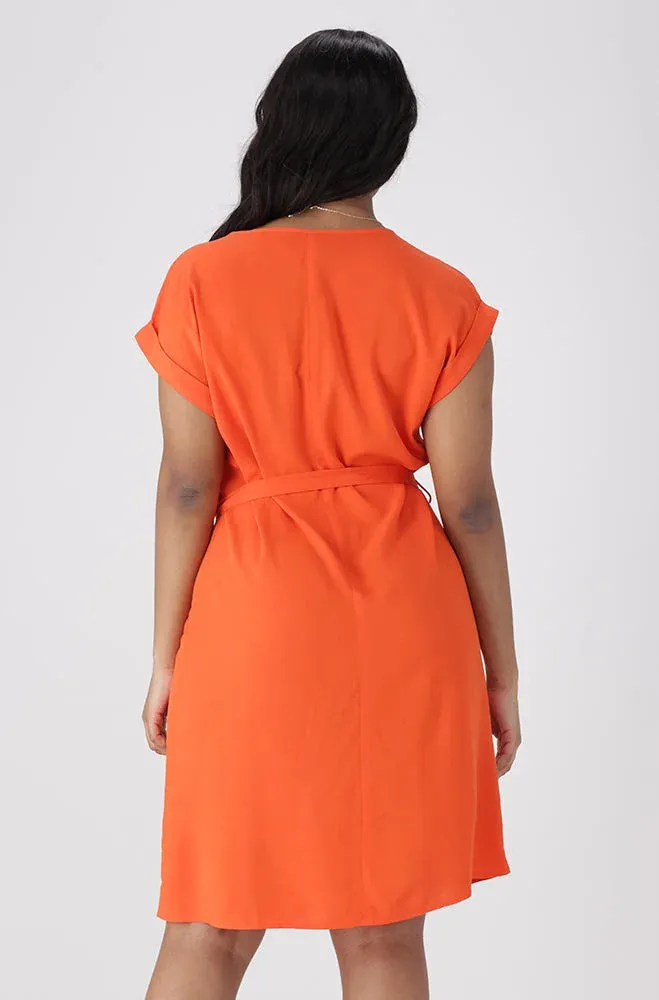 Gia Belted Dress _ 154037 _ Orange sold by Dunns product image thumbnail 3