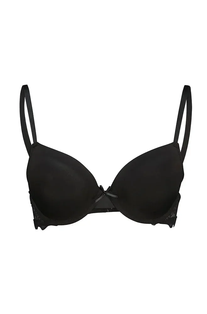 Blair Lace Wing Trim Bra _ 155482 _ Black sold by Dunns