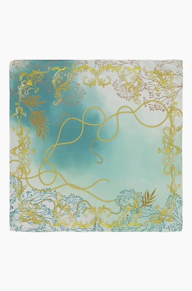 Riva Satin Scarf _ 154218 _ Blue sold by Dunns product image thumbnail 2