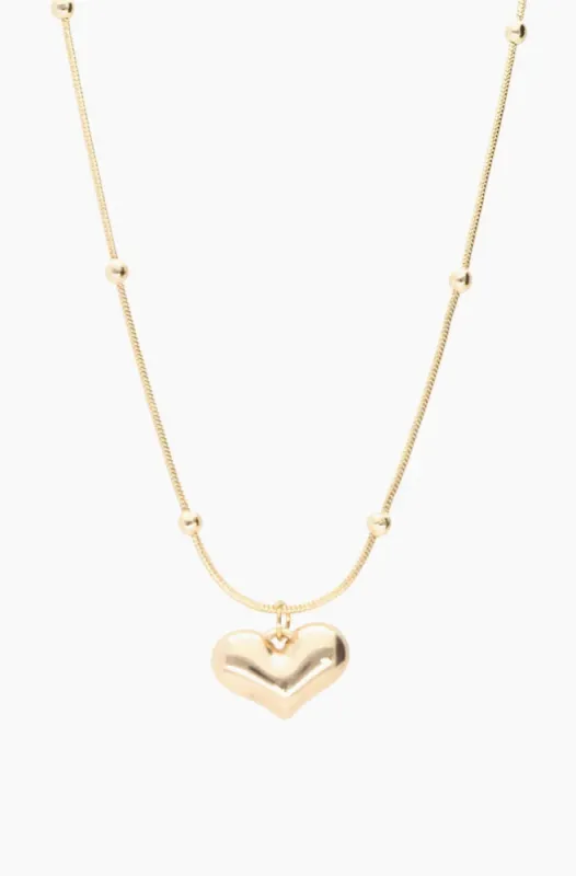 Emmy Heart Necklace _ 153498 _ Gold sold by Dunns