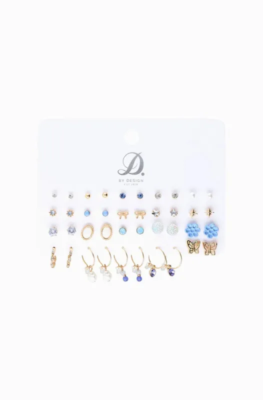 Amy 20 Pack Earrings _ 154427 _ Gold sold by Dunns