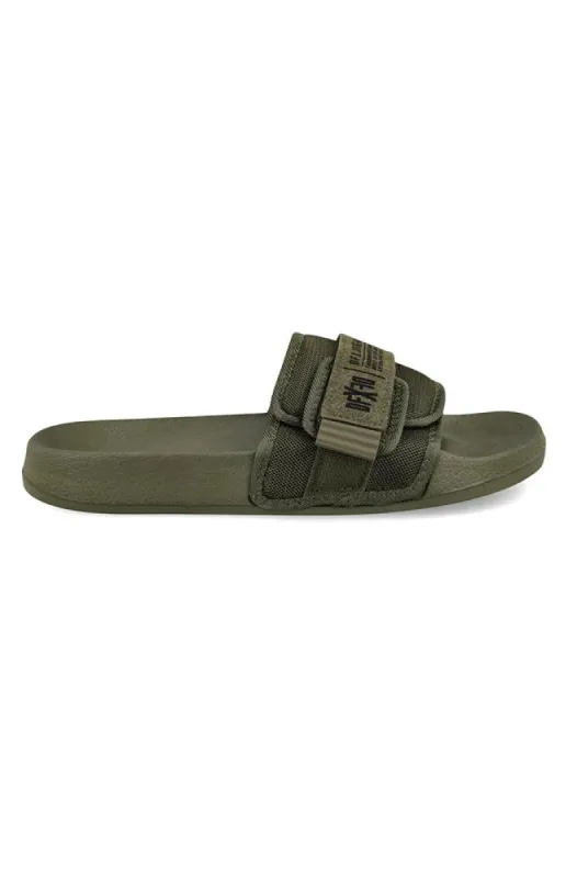 Tony Velcro Mesh Slide _ 153740 _ Fatigue sold by Dunns