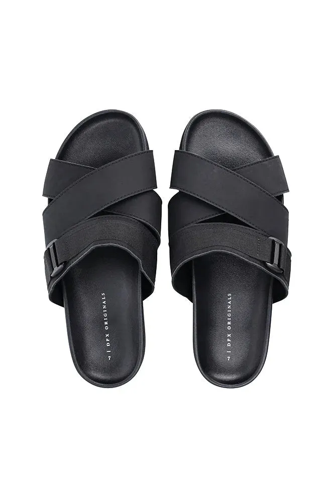 Myles Cross Over Webbing Sandal _ 150266 _ Black sold by Dunns product image thumbnail 4