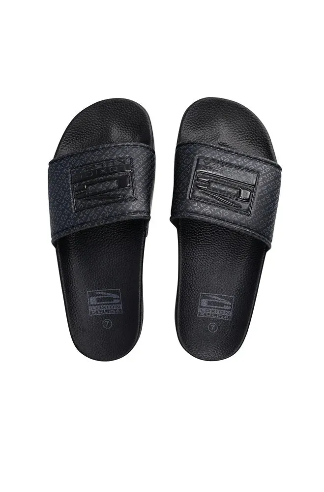 Loxion Kulca Gloss Debossed Slide _ 150491 _ Black sold by Dunns product image thumbnail 4