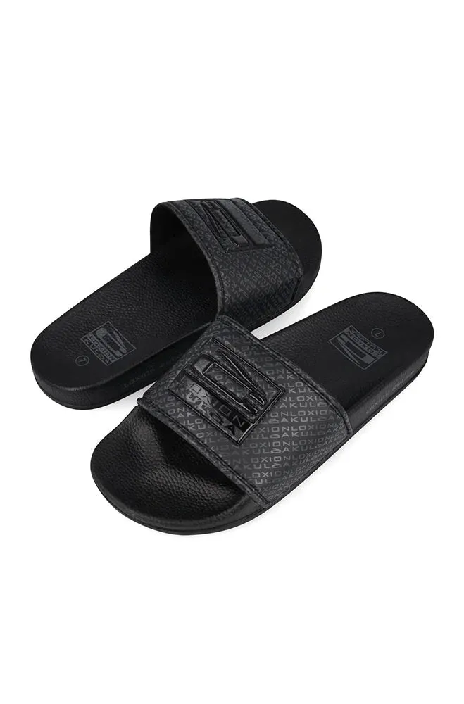 Loxion Kulca Gloss Debossed Slide _ 150491 _ Black sold by Dunns product image thumbnail 3