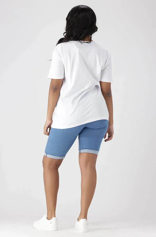 Jade Graphic Print Boyfriend Tee _ 154193 _ White sold by Dunns product image thumbnail 5