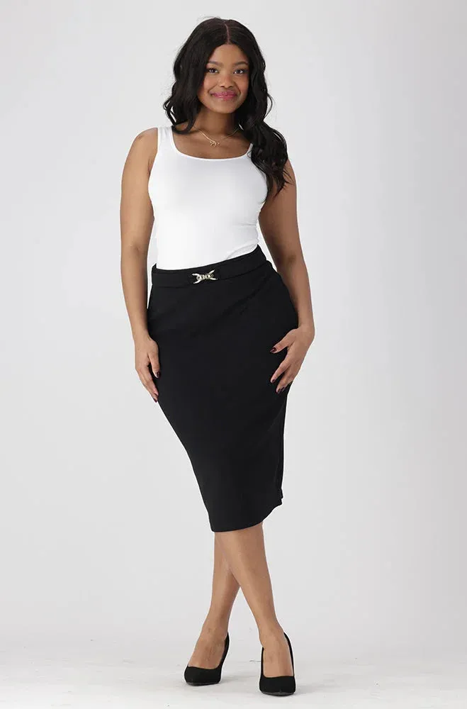 Brandy Pencil Skirt _ 153765 _ Black sold by Dunns product image thumbnail 4