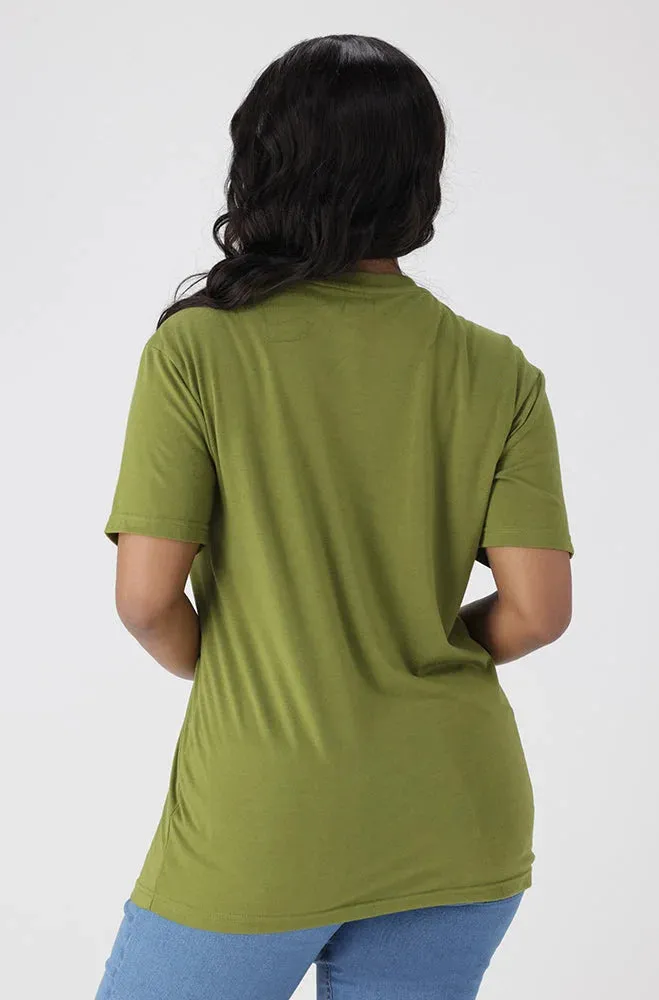 Jade Graphic Print Boyfriend Tee _ 154189 _ Green sold by Dunns product image thumbnail 3