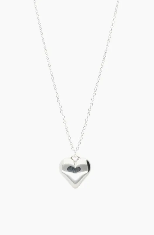 Debby Heart Pendant Necklace _ 151472 _ Silver sold by Dunns
