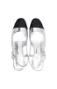 Dee-Ann Silver Block Heel Sling Back _ 153569 _ Silver sold by Dunns
