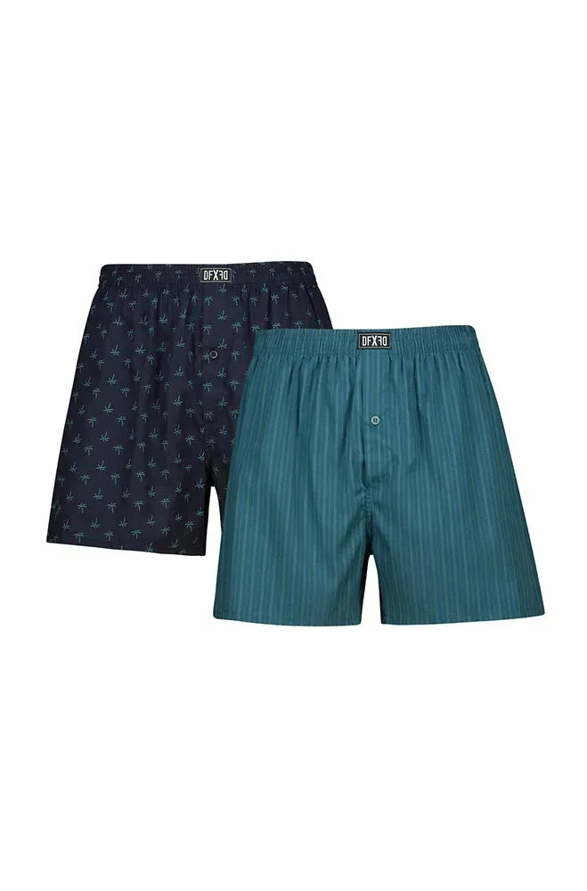 Elmar Woven Boxers 2pk _ 150649 _ Green sold by Dunns