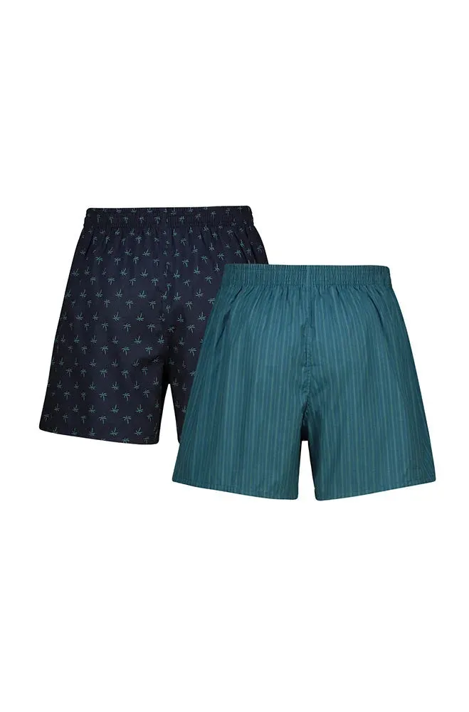 Elmar Woven Boxers 2pk _ 150649 _ Green sold by Dunns product image thumbnail 2