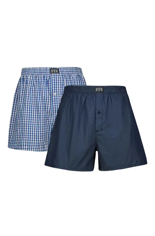 Eitan Woven Boxers 2pk _ 150673 _ Multi sold by Dunns