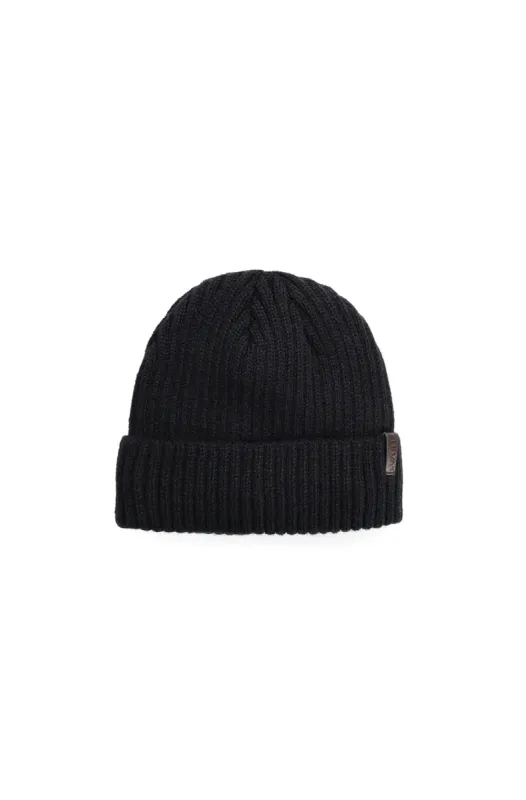Bennie Klevas Ribbed Beanie _ 133809 _ Navy sold by Dunns