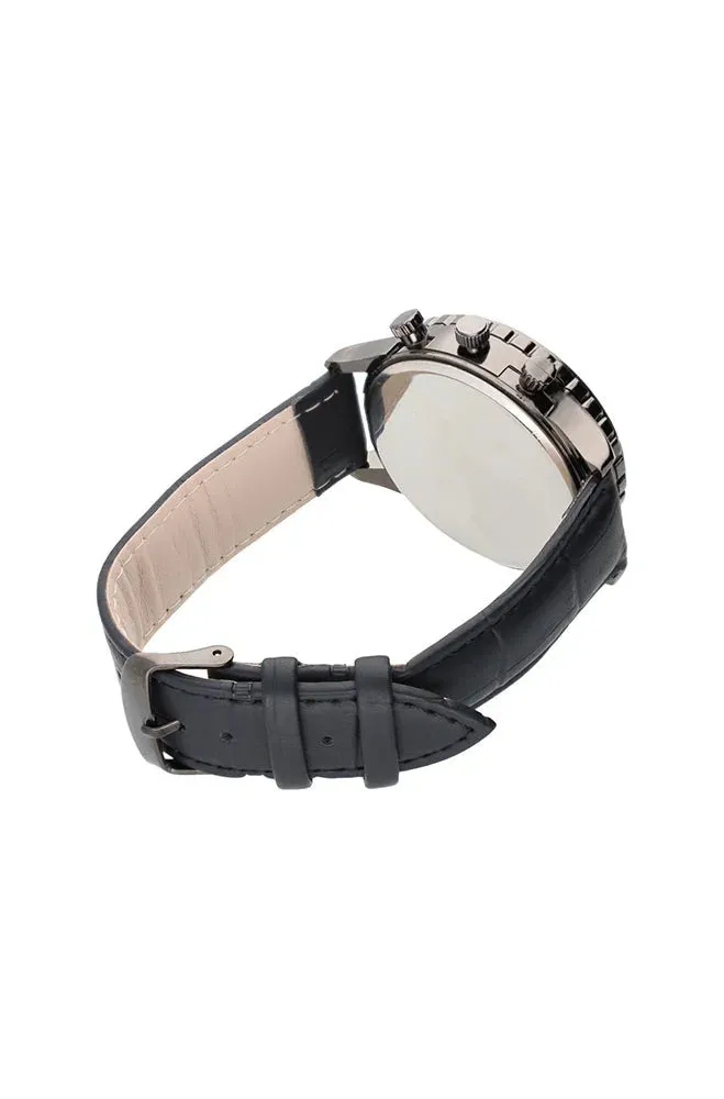 Kevin Croc Strap Watch _ 152109 _ Black sold by Dunns product image thumbnail 2