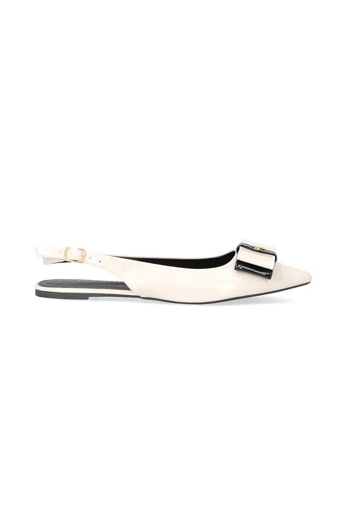 Malisha Bow Slingback Pump _ 153146 _ Milk sold by Dunns