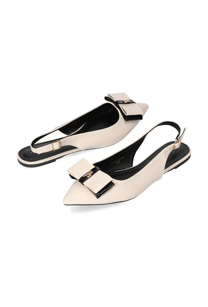 Malisha Bow Slingback Pump _ 153146 _ Milk sold by Dunns product image thumbnail 3