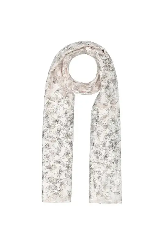 Demi Butterfly Printed Scarf _ 145716 _ Rose Gold sold by Dunns