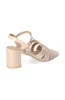 Caron Block Heel Sandal _ 153219 _ Nude sold by Dunns