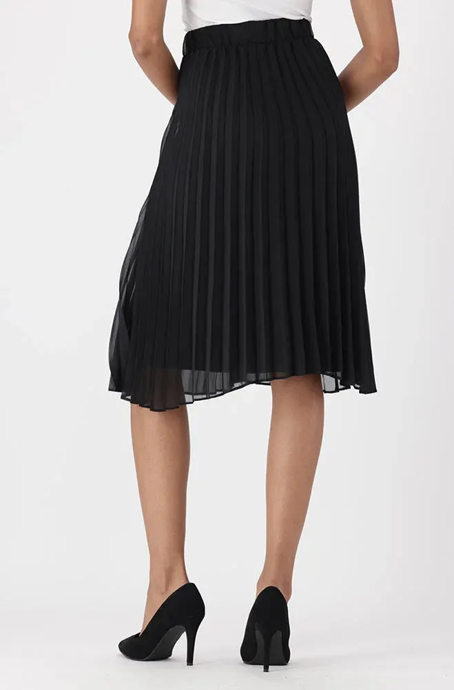 Iris Pleat Skirt _ 155143 _ Black sold by Dunns product image thumbnail 3