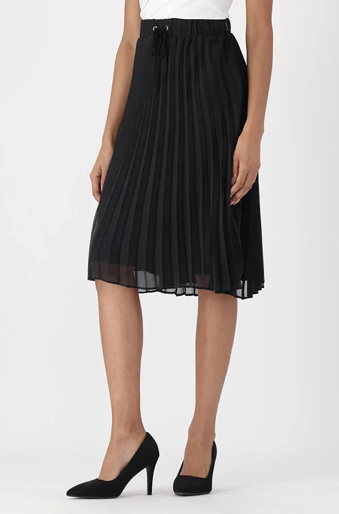 Iris Pleat Skirt _ 155143 _ Black sold by Dunns product image thumbnail 2