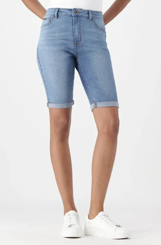 Jenner Bermuda Shorts _ 151304 _ Mid Wash sold by Dunns