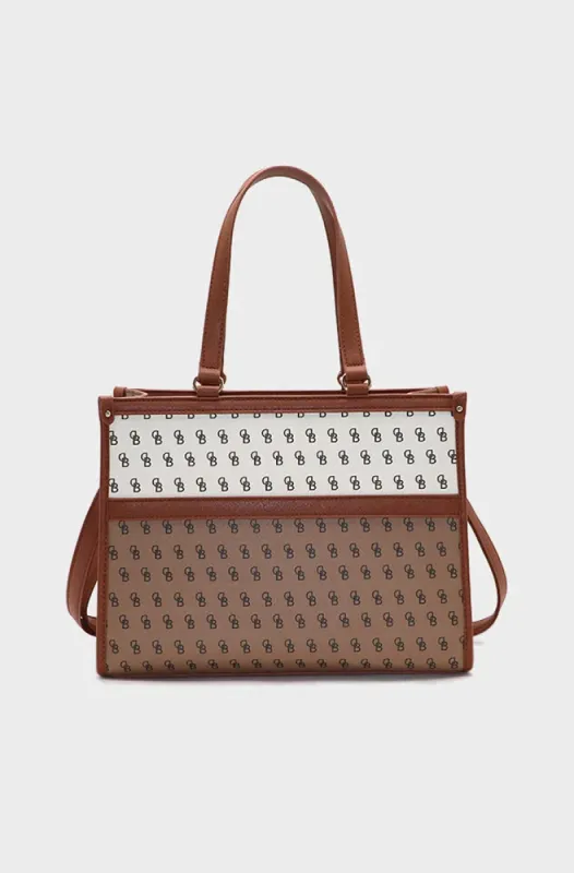 Angela Large Tote Bag _ 150118 _ Brown sold by Dunns