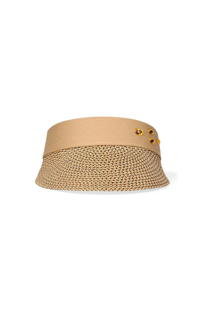 Laura Embellished Visor _ 152969 _ Tan sold by Dunns product image thumbnail 2