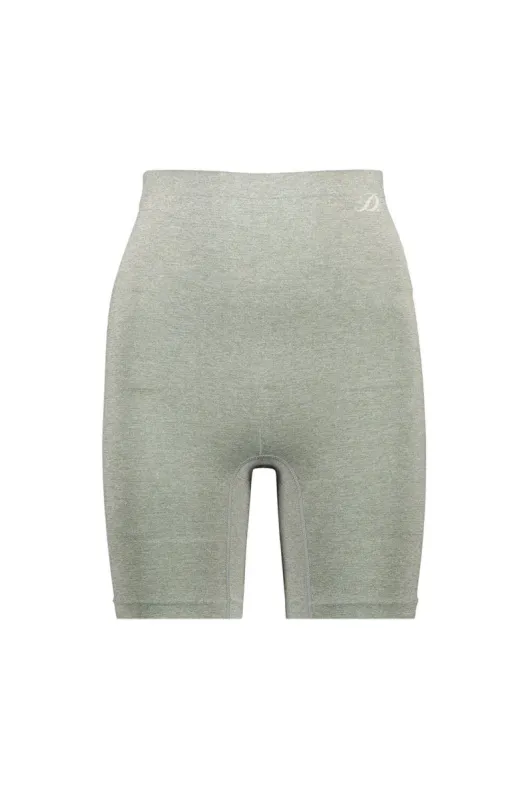 Clarion Seamfree Cycle Short _ 149997 _ Grey Mel sold by Dunns