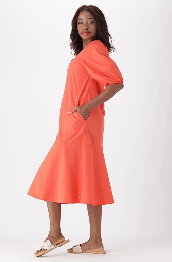 Zoe Puff Sleeve Dress _ 151747 _ Orange sold by Dunns product image thumbnail 2