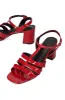 Caron Block Heel Sandal _ 153218 _ Red sold by Dunns