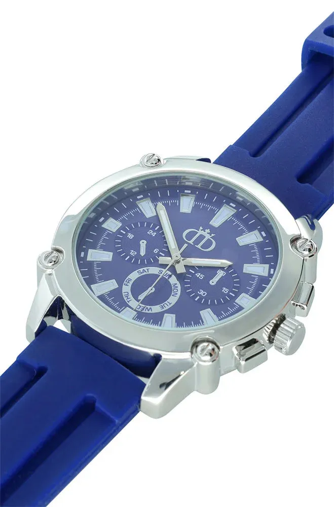 Joshua Silicone Strap Watch _ 152105 _ Blue sold by Dunns